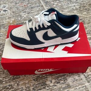 Nike Dunk Low Retro Mens Navy and White